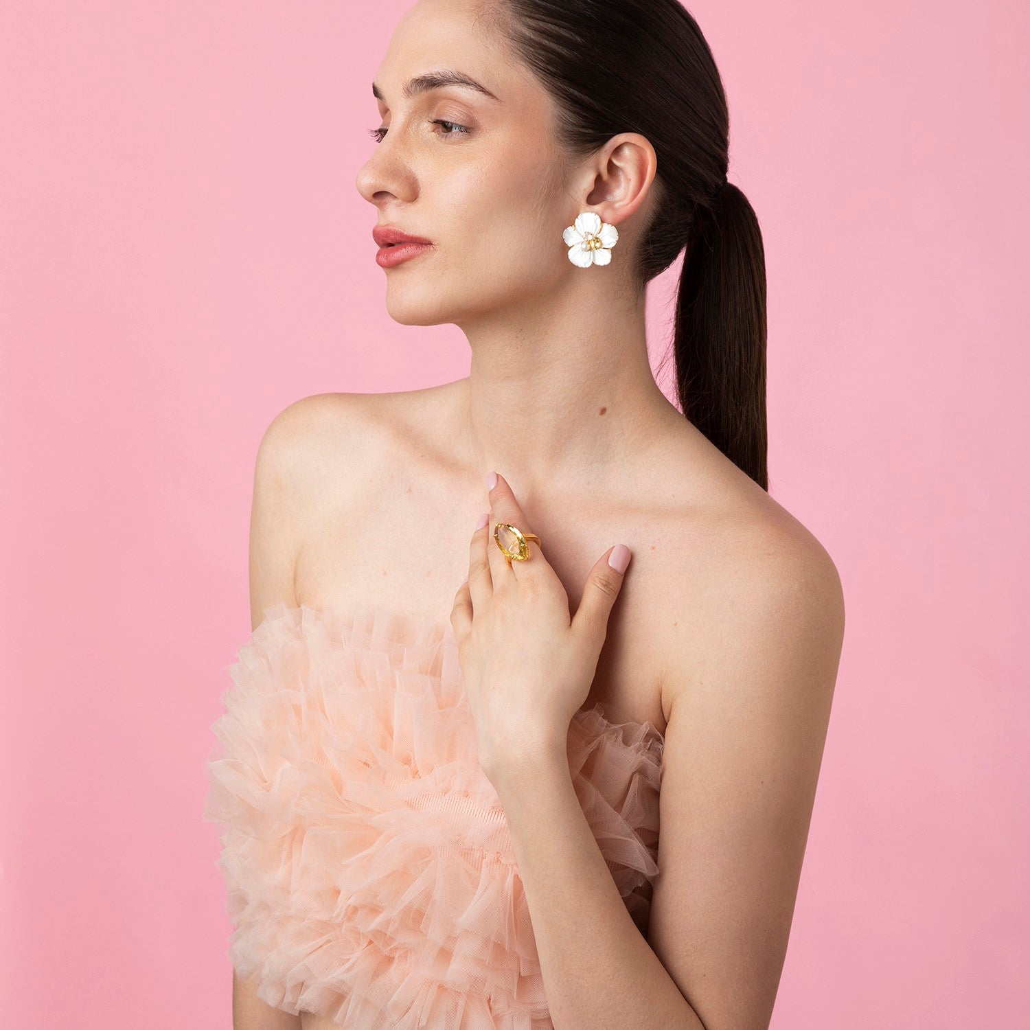 Antoinette Ring Lemon Quartz