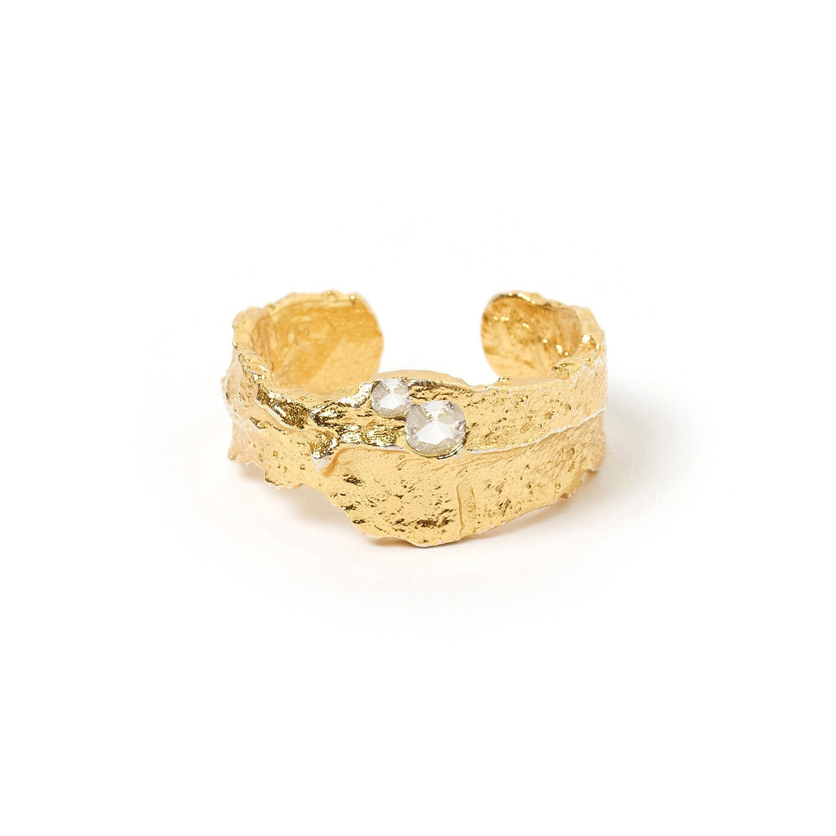 Anya Gold Ring Clear Quartz