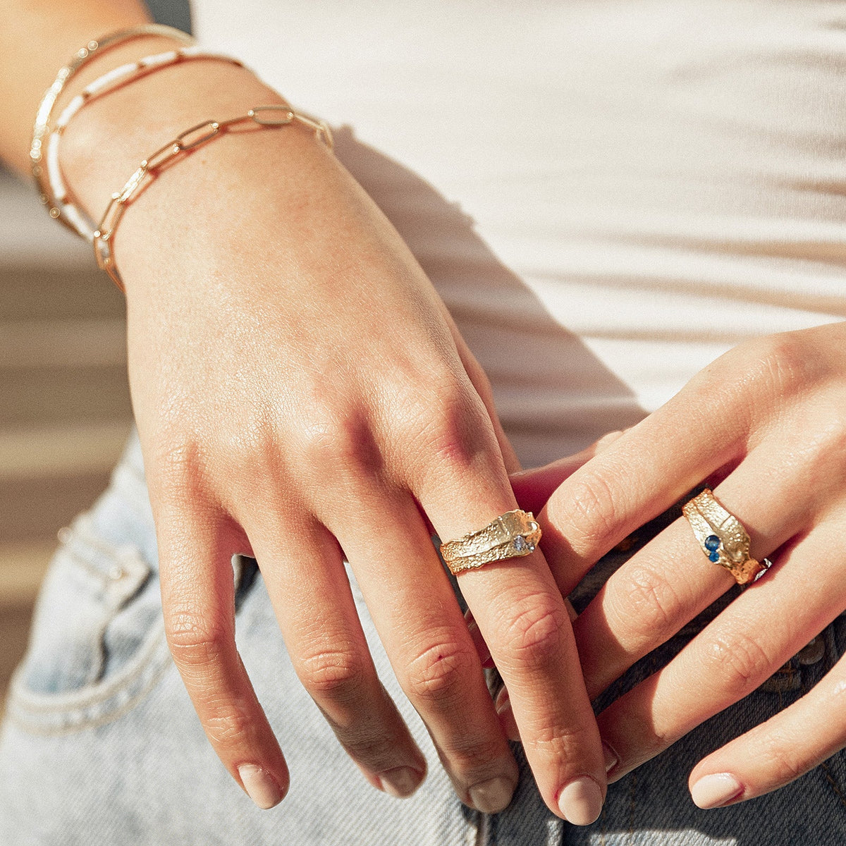 Anya Gold Ring Clear Quartz