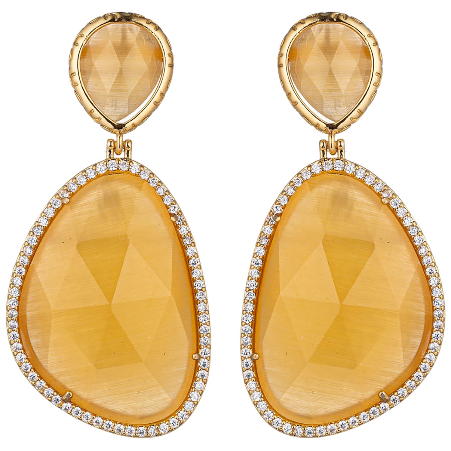 Anya Yellow Drop Earrings
