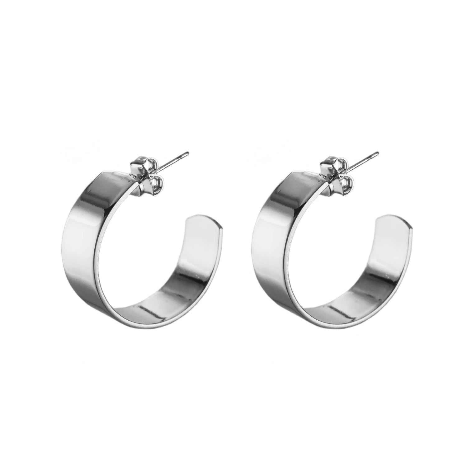 Liberty Hoops Small Silver