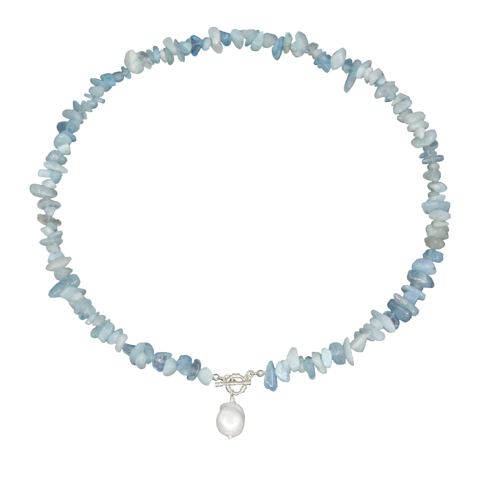 Aquamarine Beaded Necklace