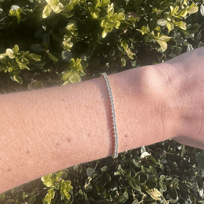 Aquamarine Tennis Bracelet