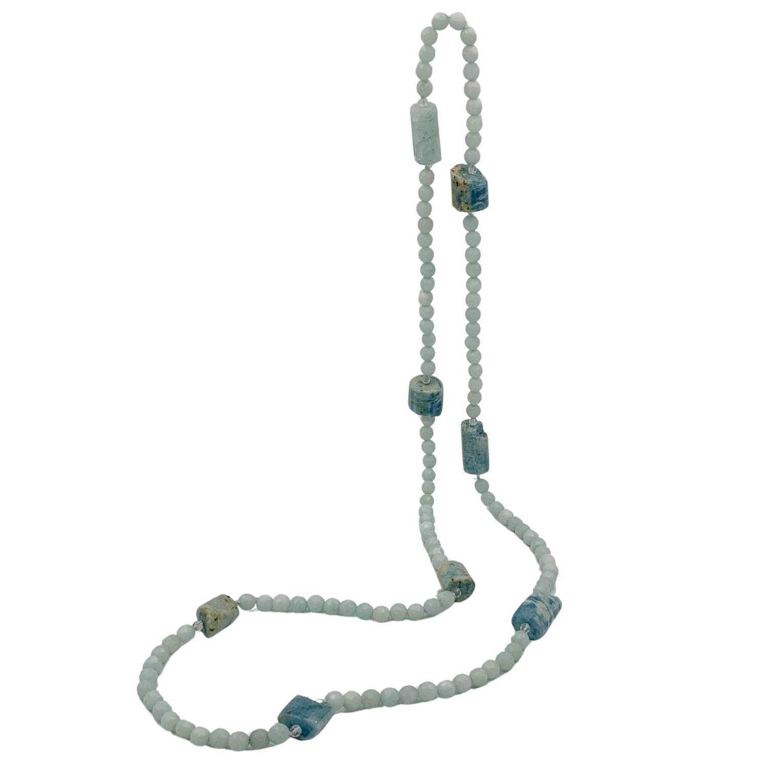 Aquamarine Calcedonia Necklace
