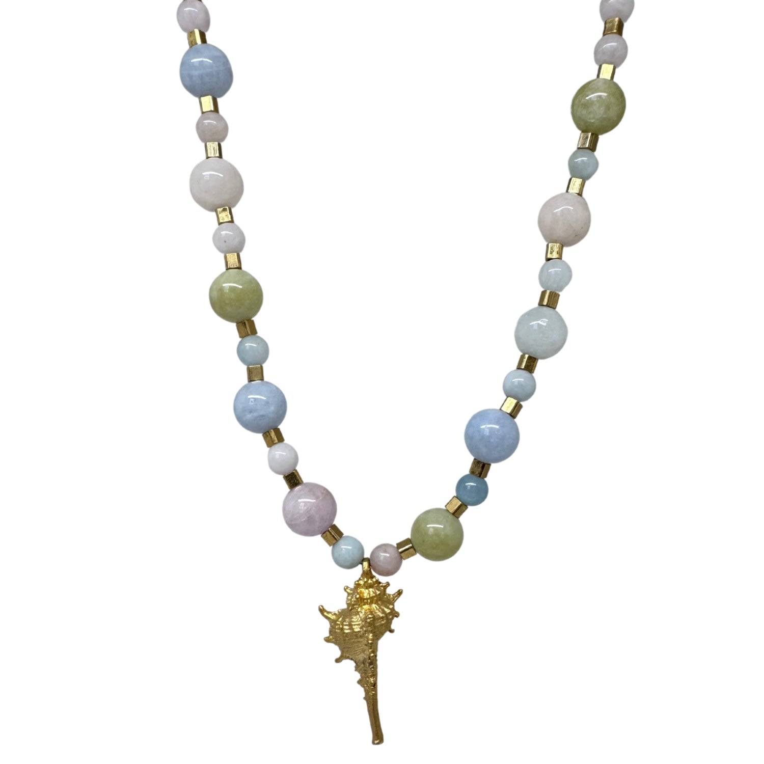Aquamarine Heliodor Gemstone Necklace