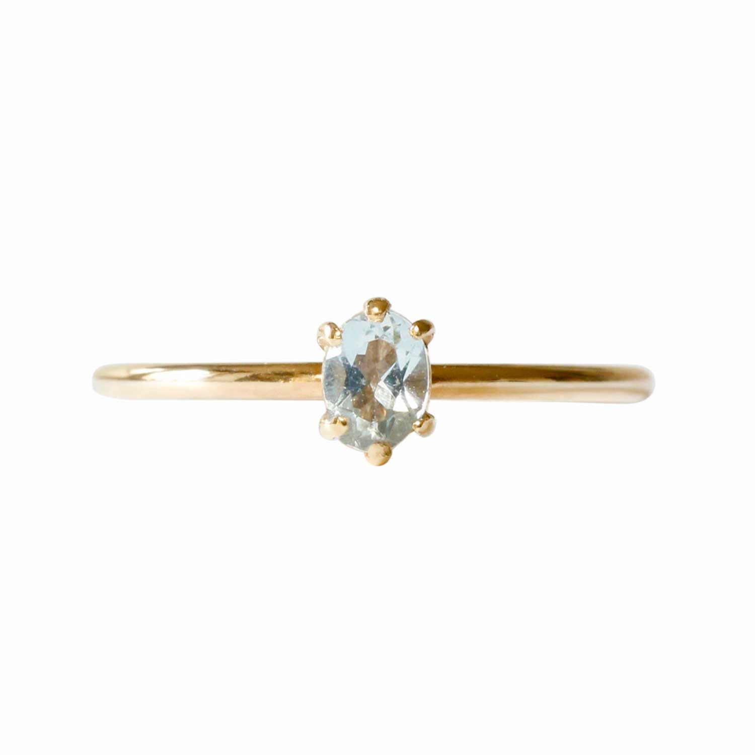 Aquamarine Ring - Gold