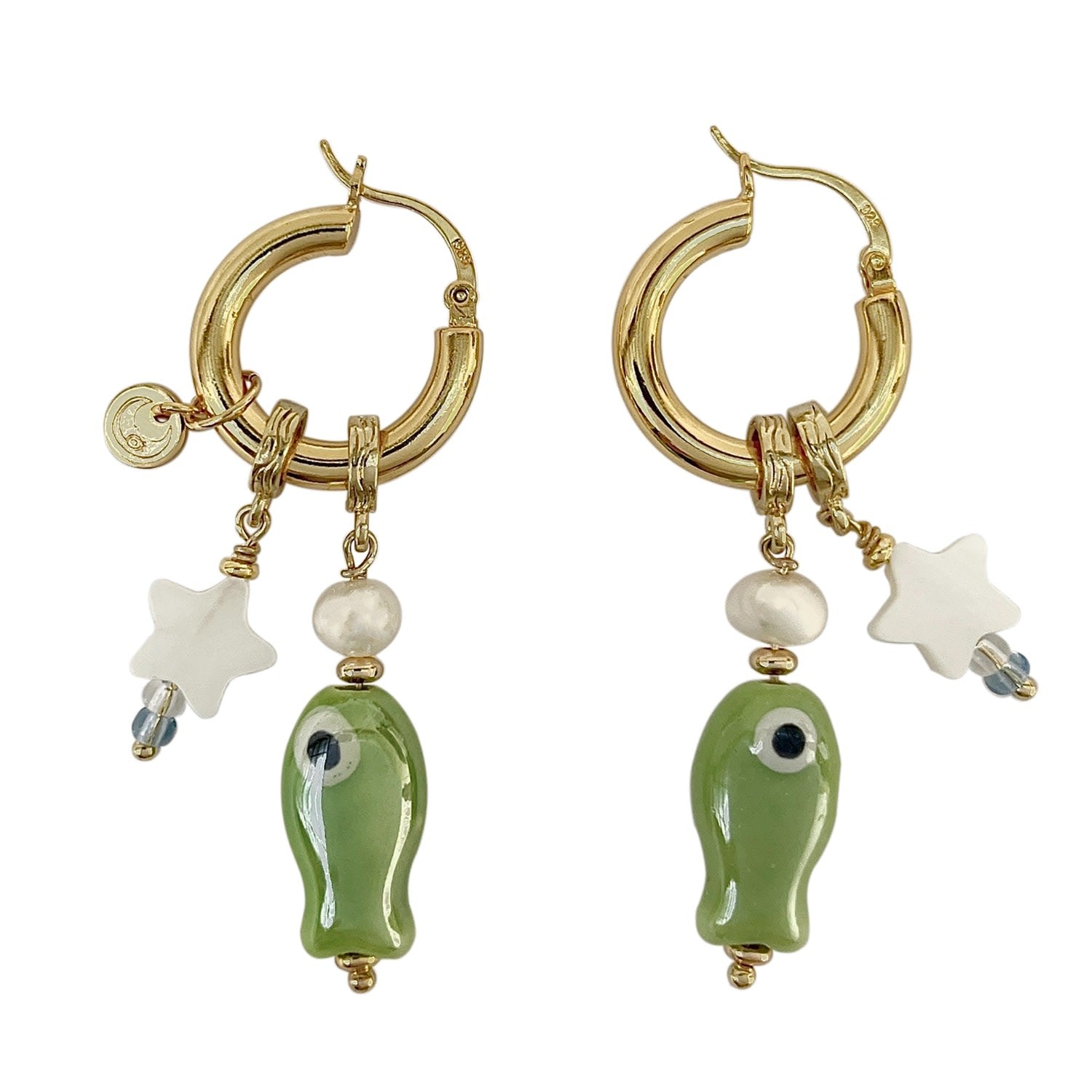Aquatic Companions Earrings - Green