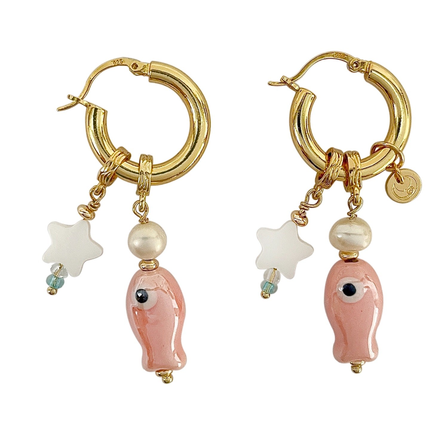 Aquatic Companions Earrings - Pink