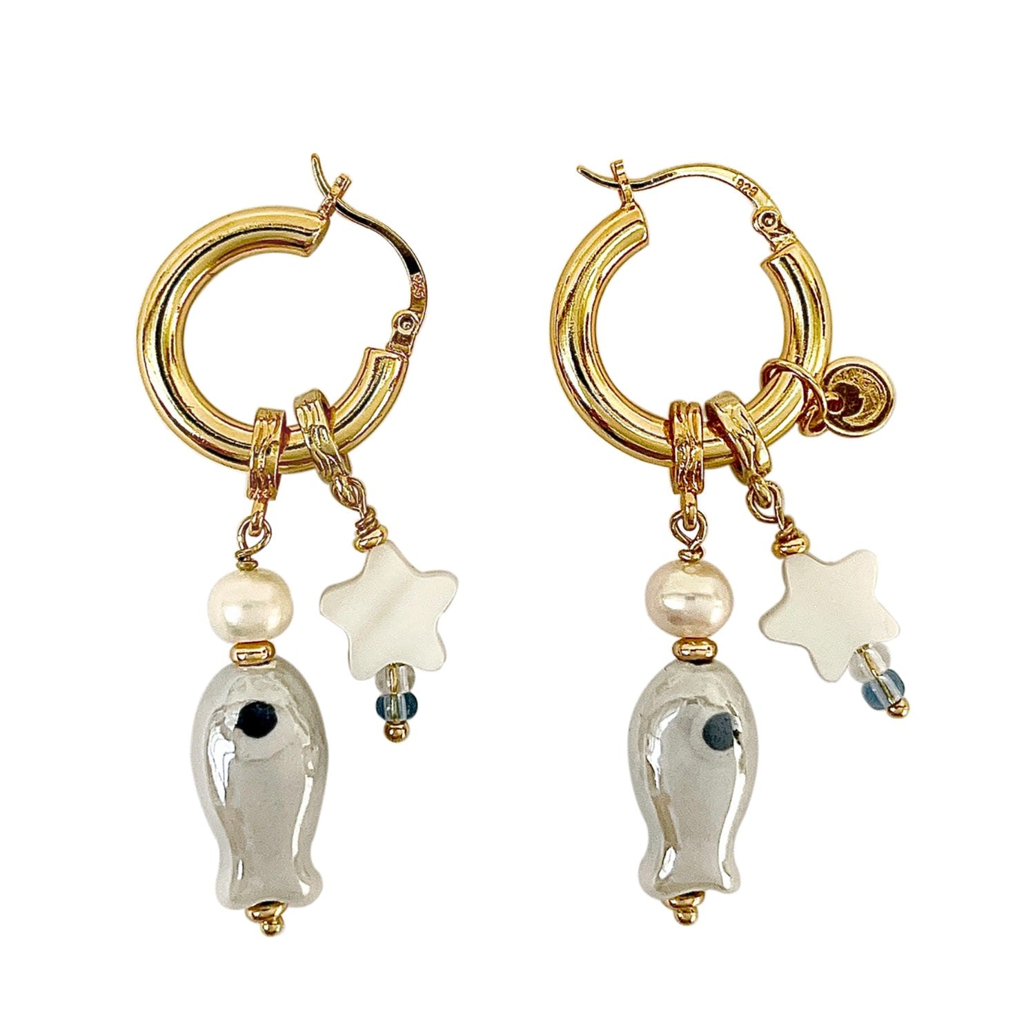 Aquatic Companions Earrings - Silver