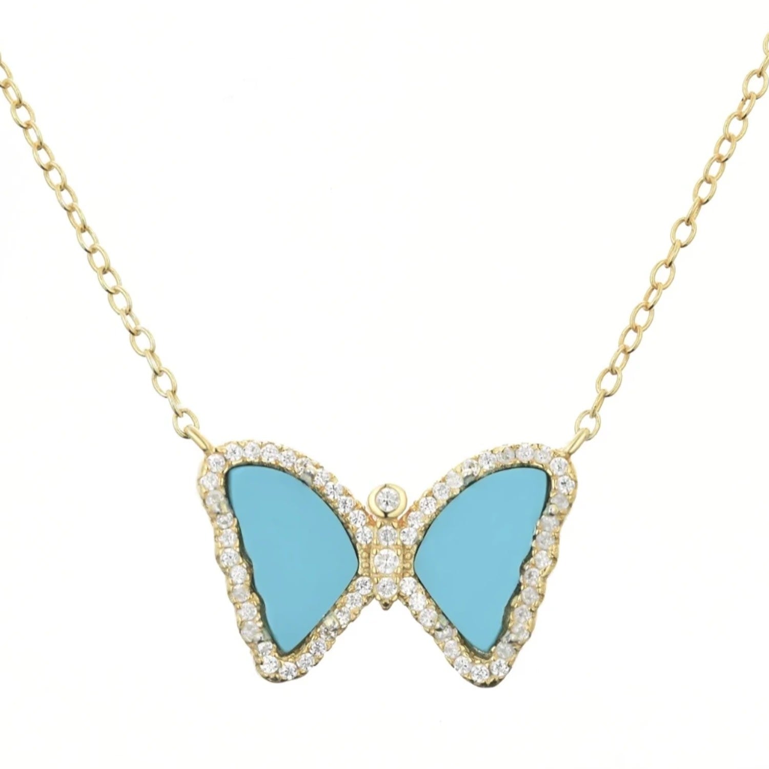 Mini Gemstone Butterfly Turquoise