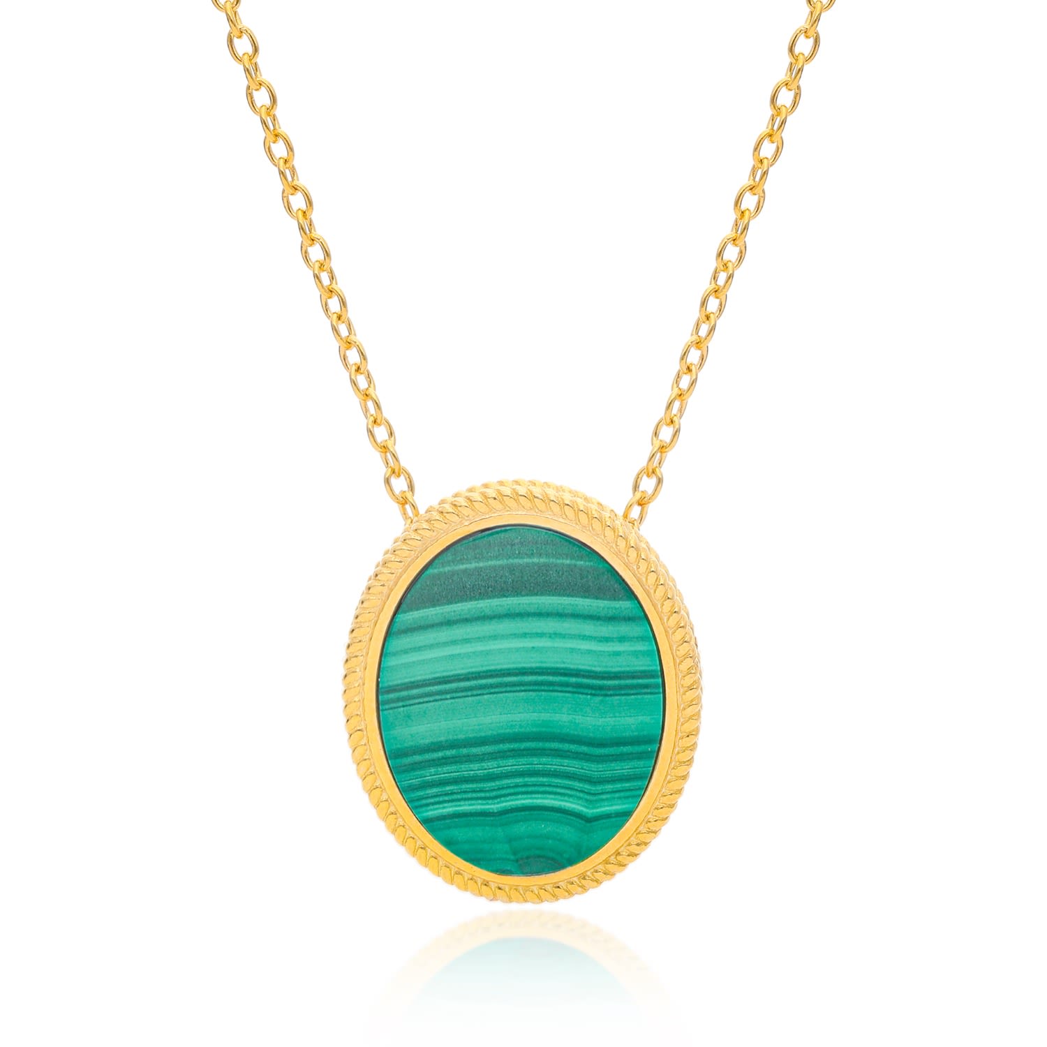 Ara Woven Oval Pendant Chain