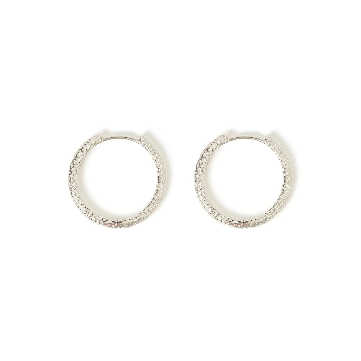 Arabella Silver Hoop Earrings