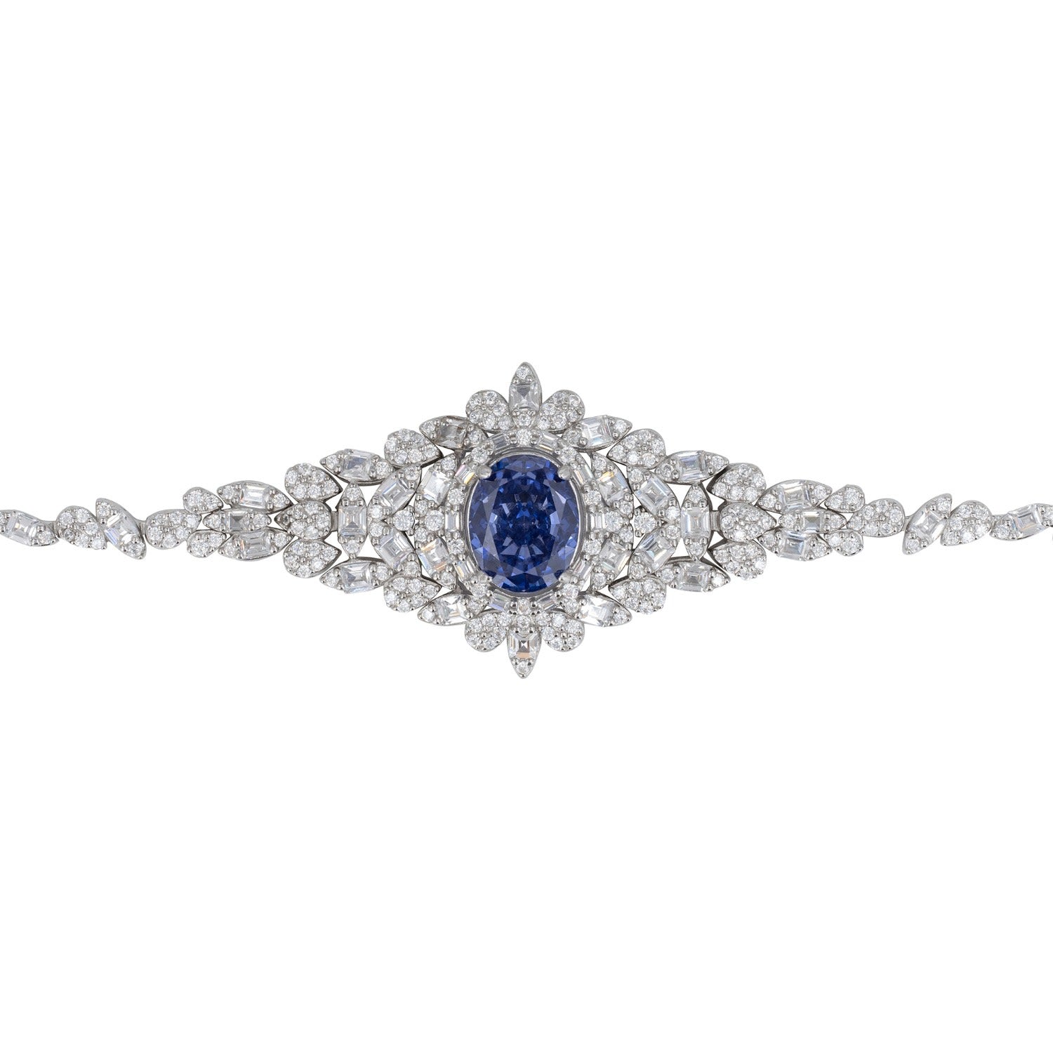 Arabesque Splendor Bracelet Tanzanite Silver