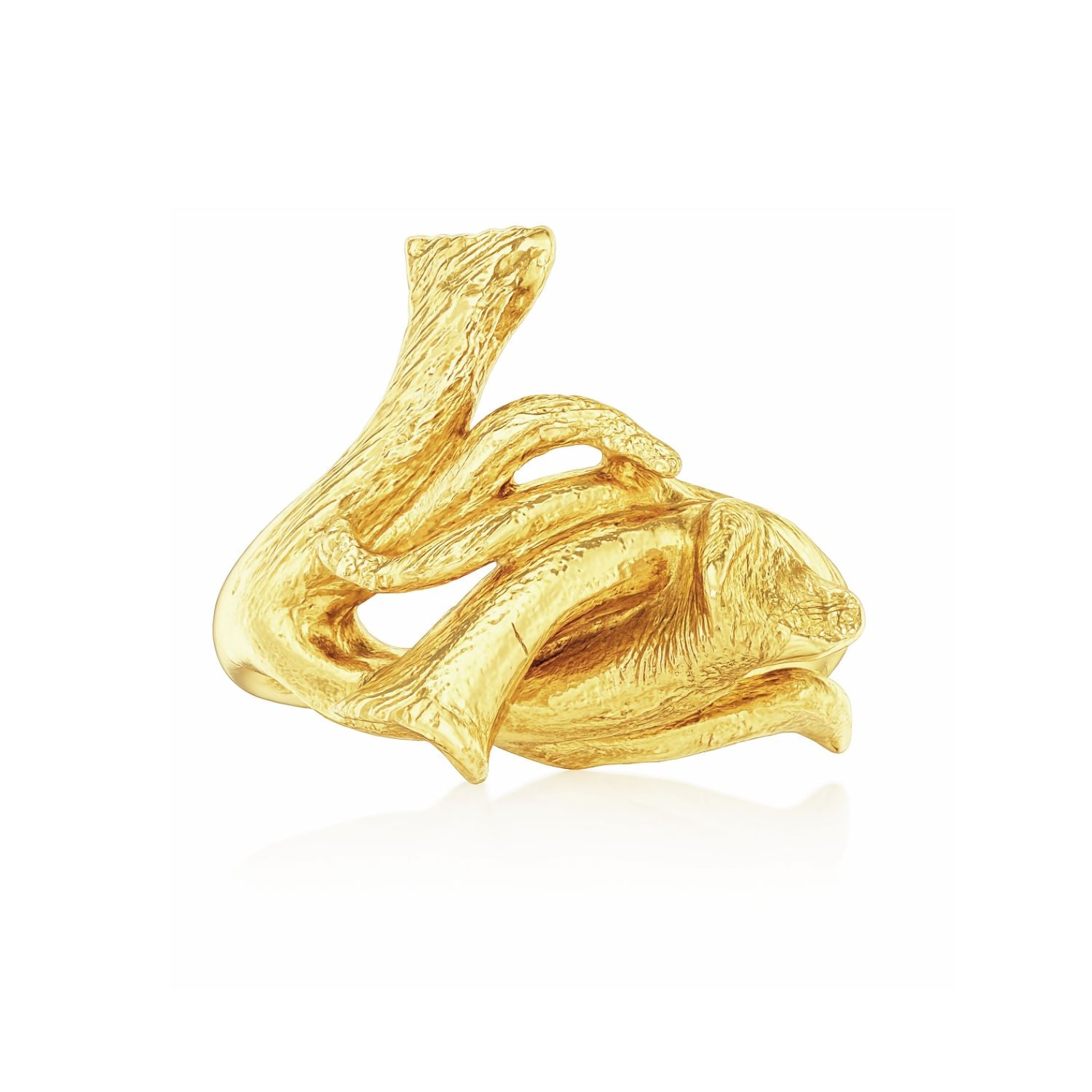 Arboreals Ring In Silver Sterling, Gold Plated