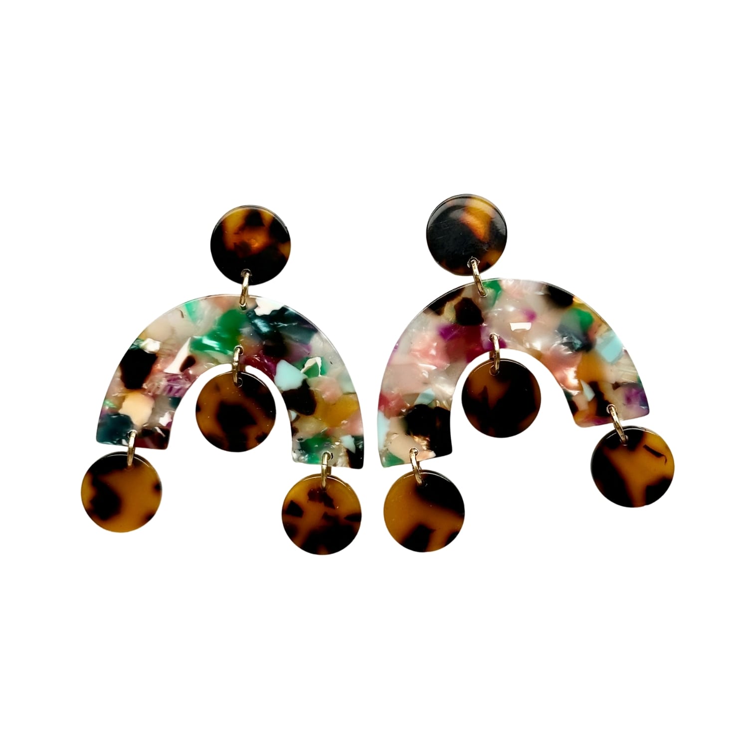 Arch Drop Earrings In High Energy