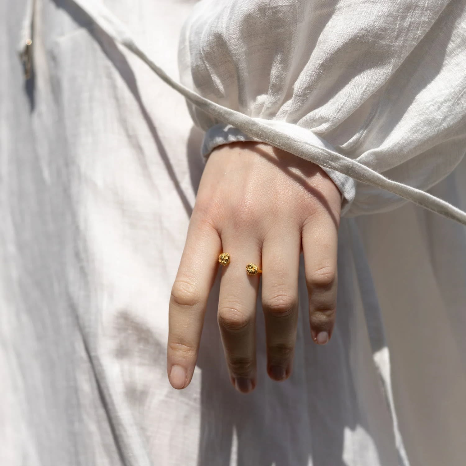 Archaic Nugget Ring Gold