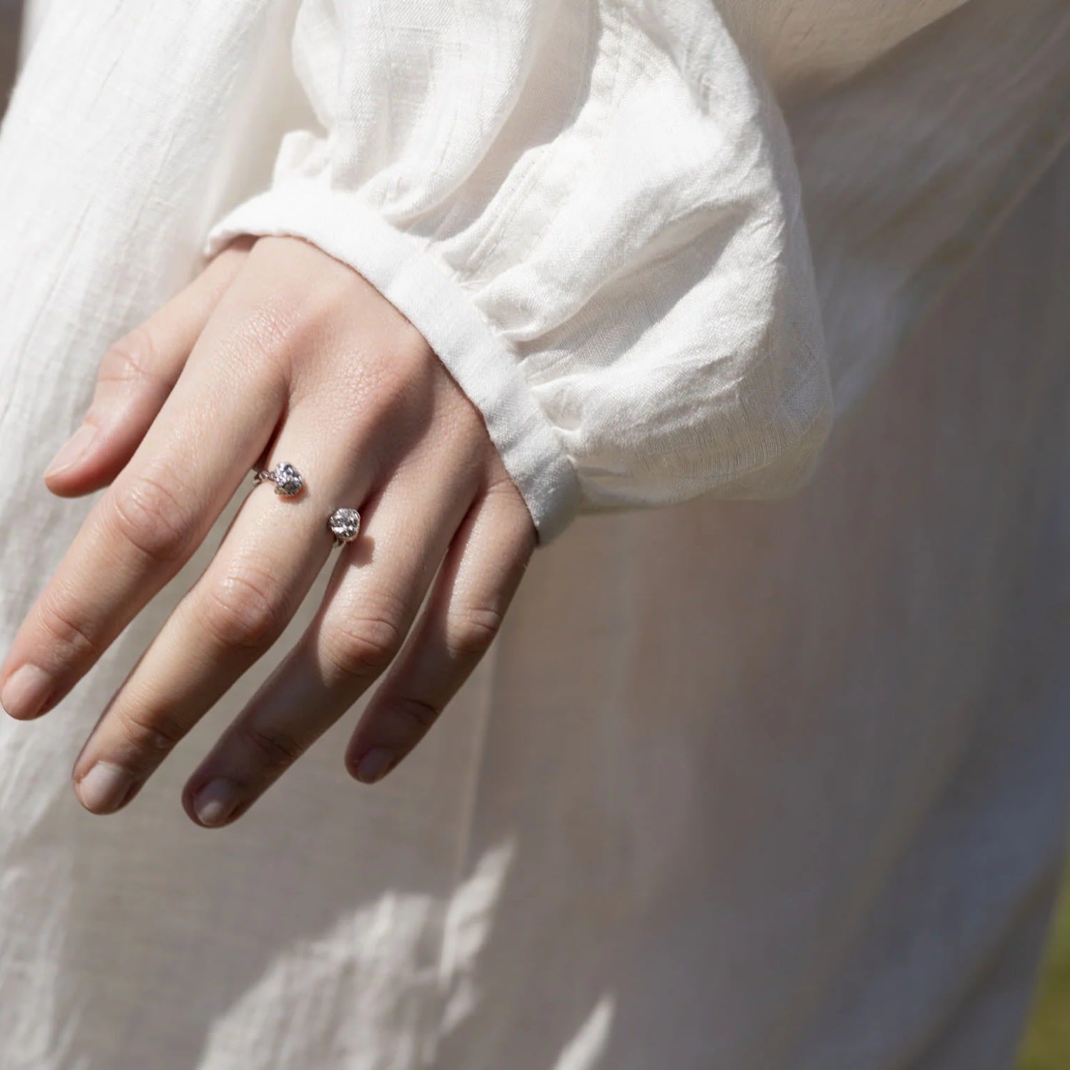 Archaic Nugget Ring Silver