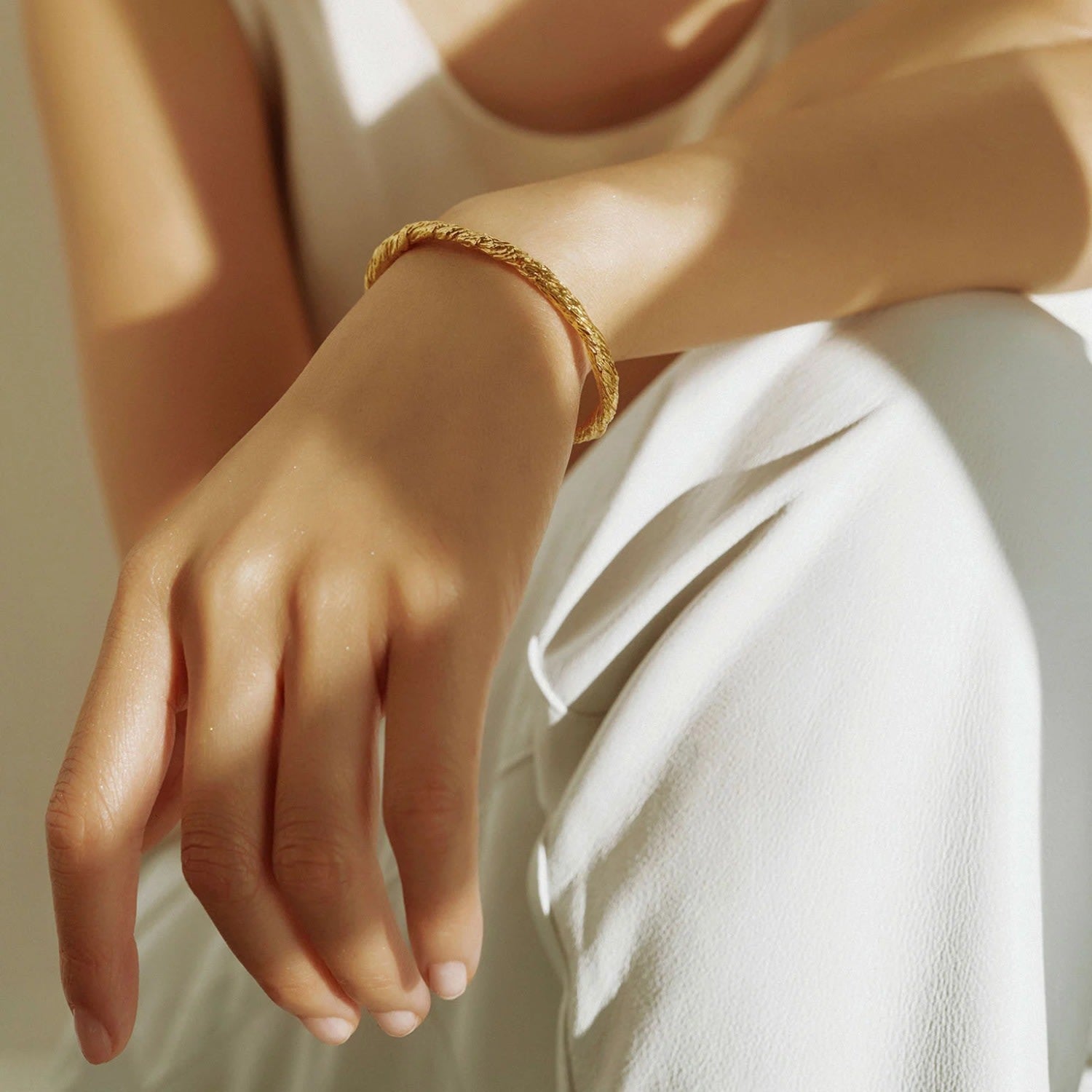 Archaic Solid Bracelet Gold