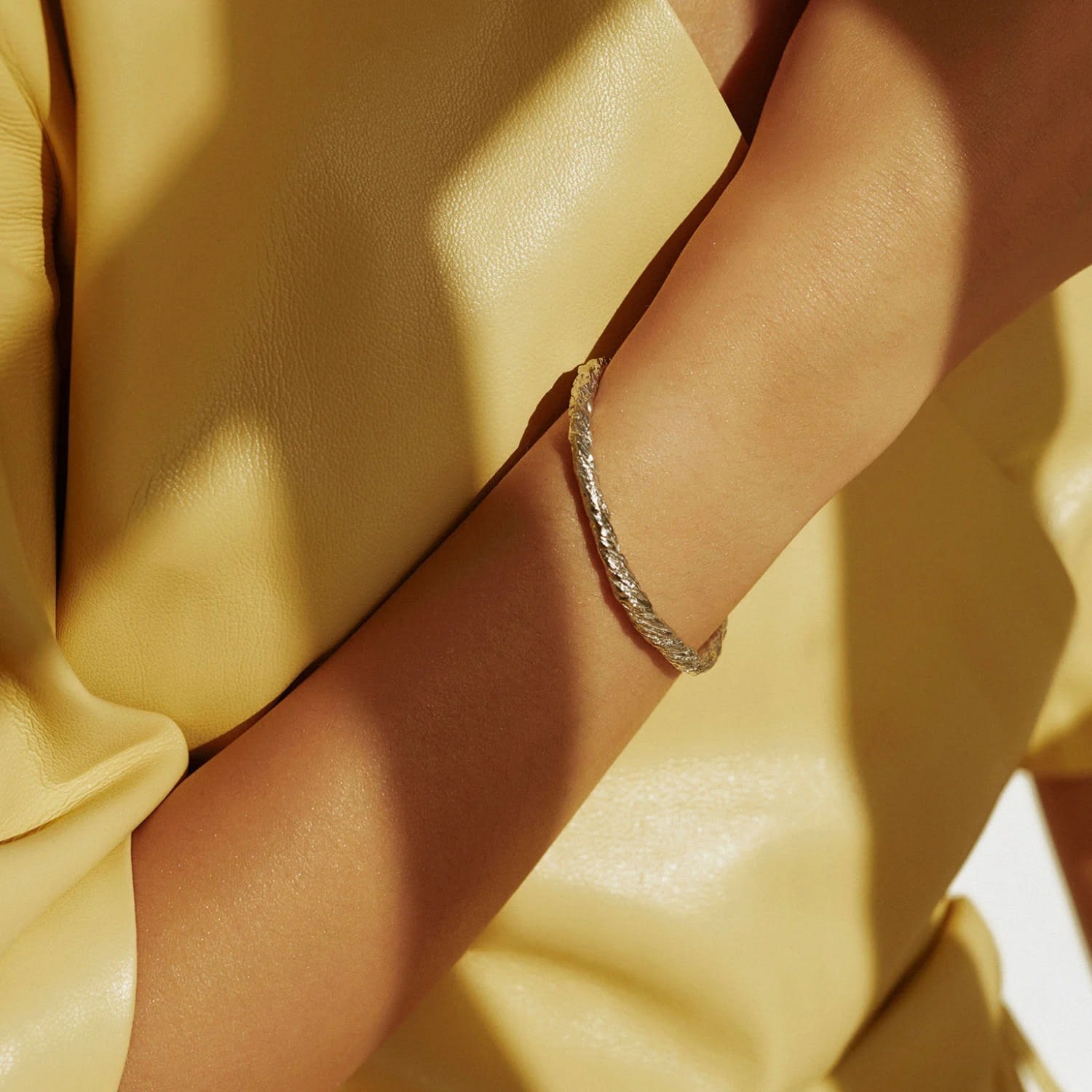 Archaic Solid Bracelet Silver