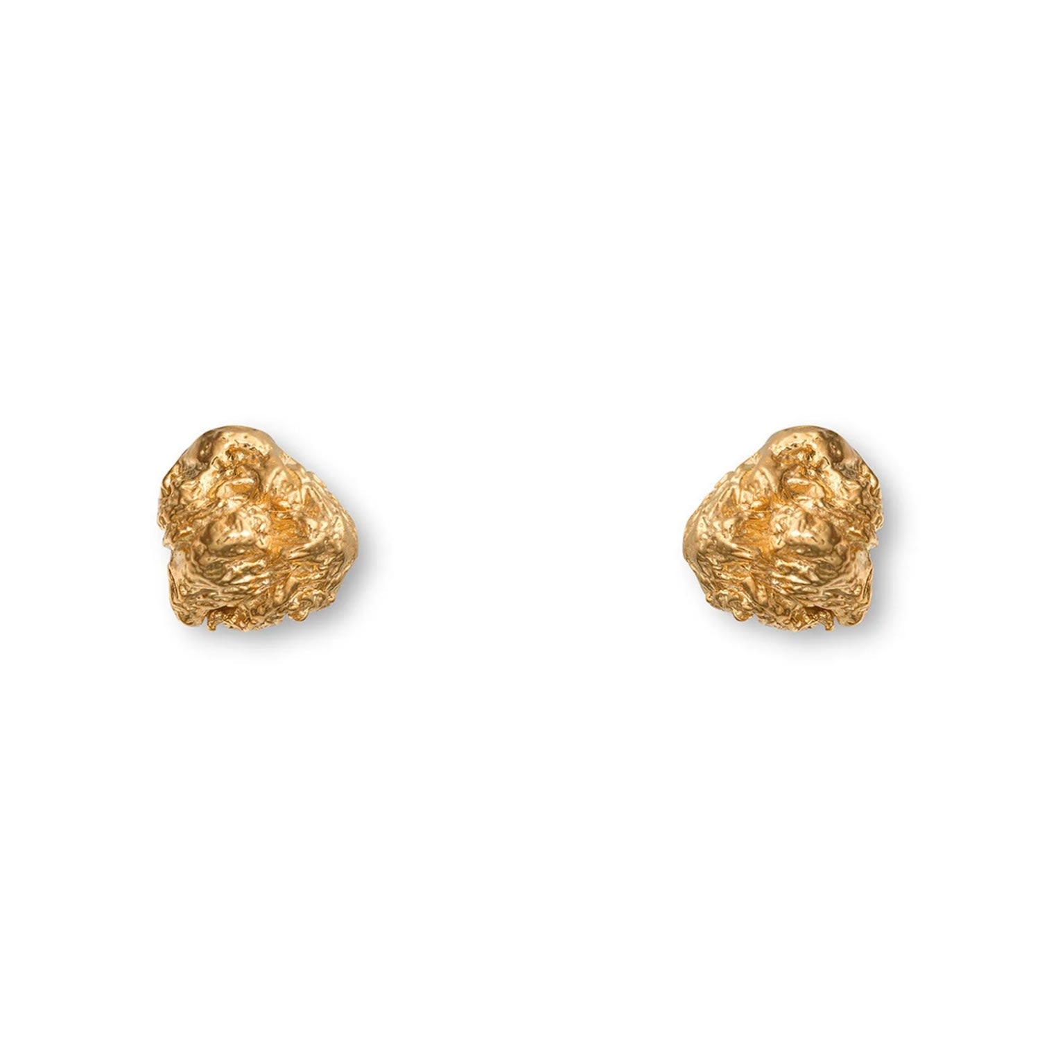 Archaic Stud Earrings 14K Gold