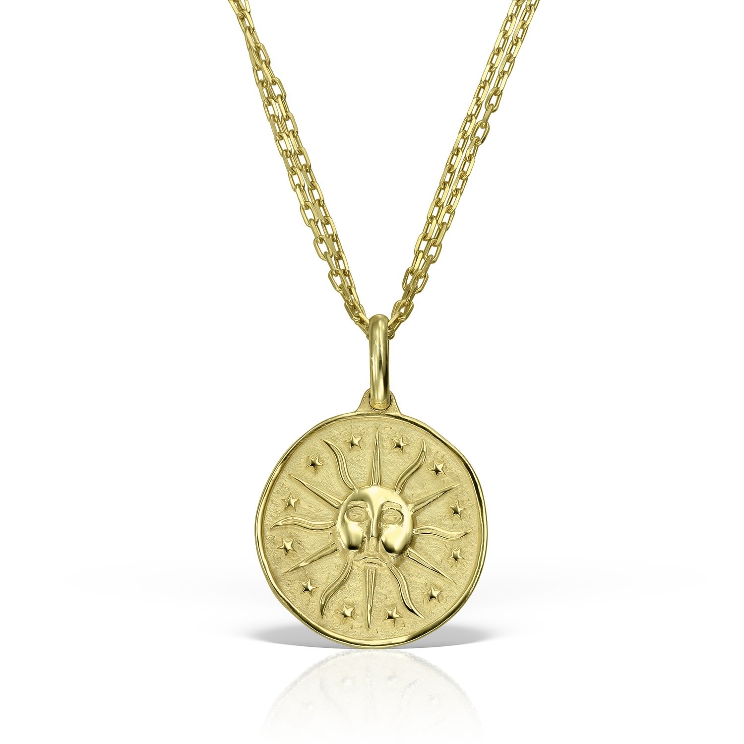 Arde Coin Necklace, Gold Vermeil