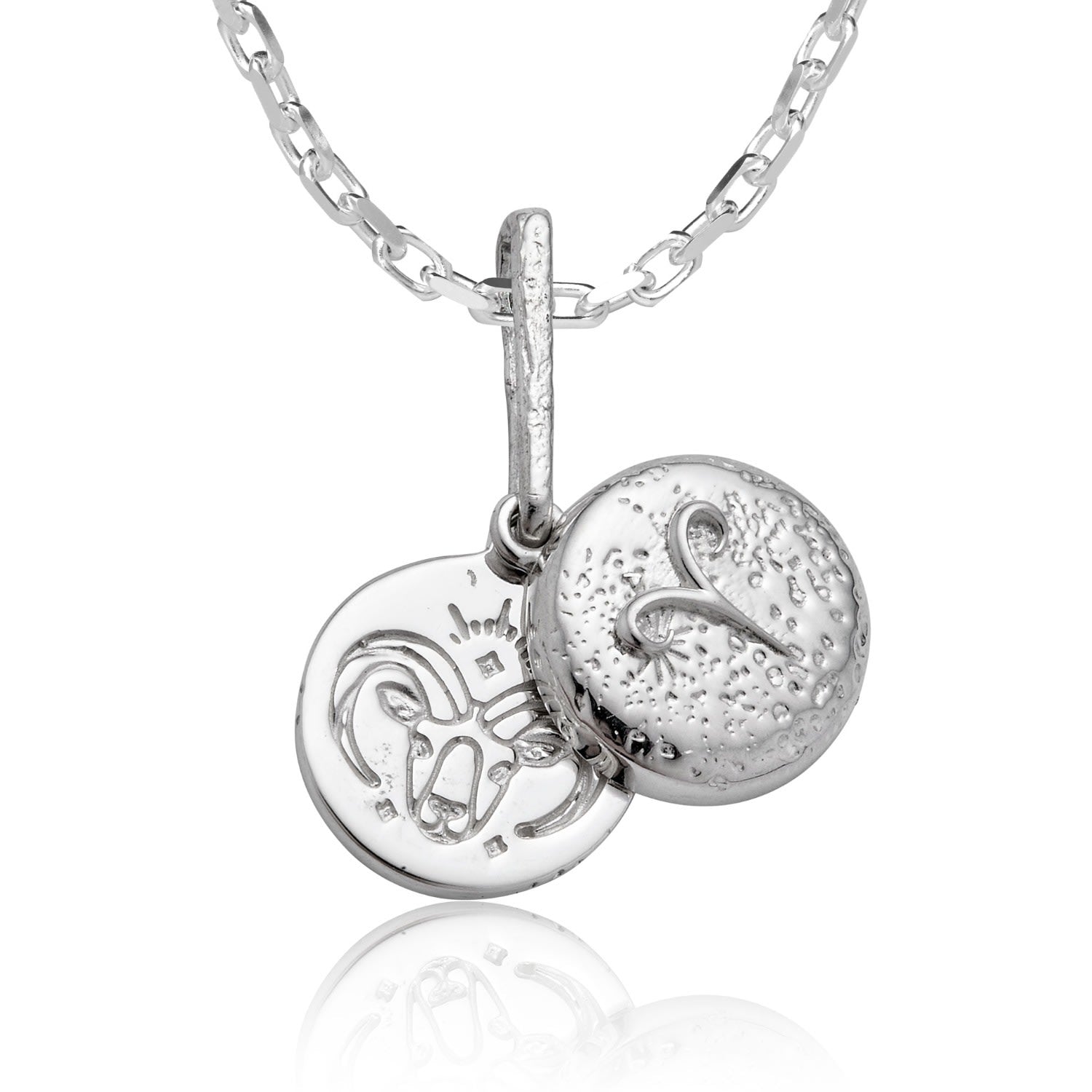 Aries - Zodiac Necklace In Sterling Silver
