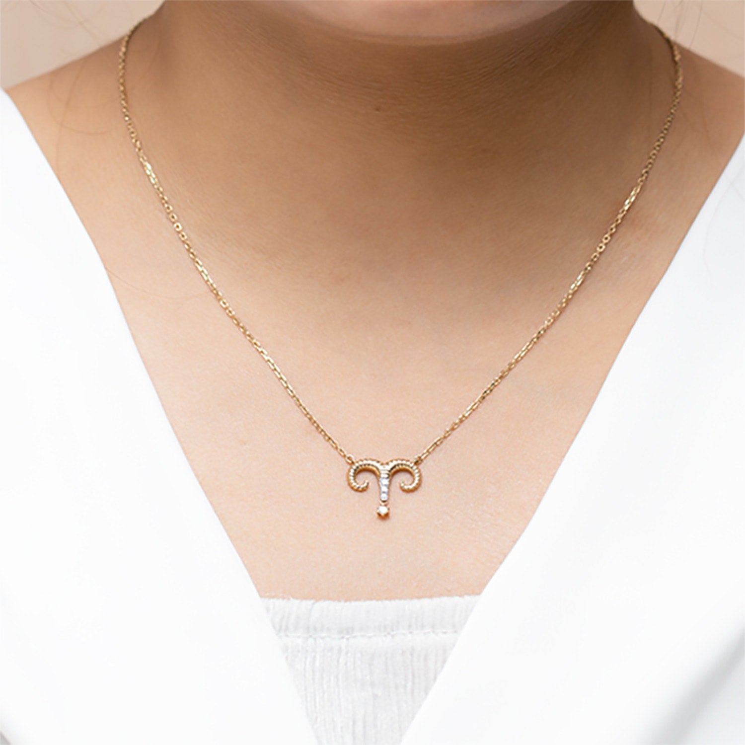 Aries Zodiac Necklace