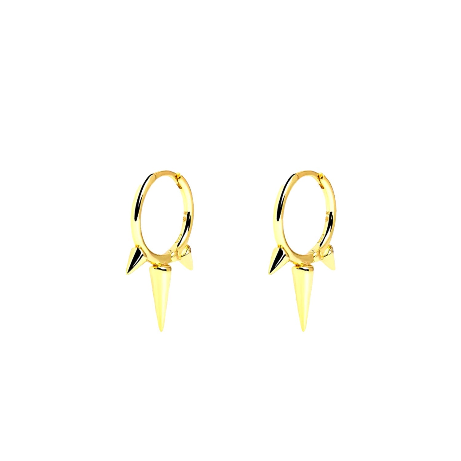 Gold Arrow Huggie Earrings
