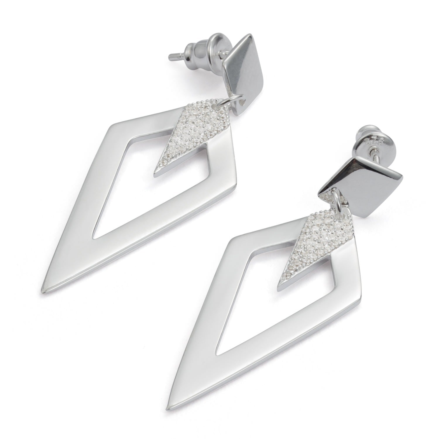 Arrowhead Earrings - Silver
