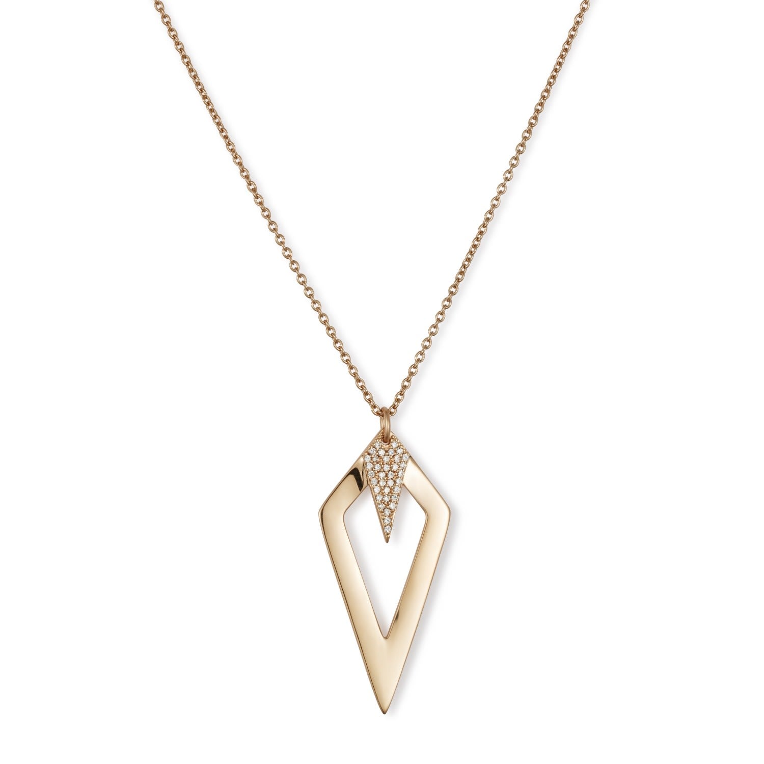 Arrowhead Pendant Necklace - Gold