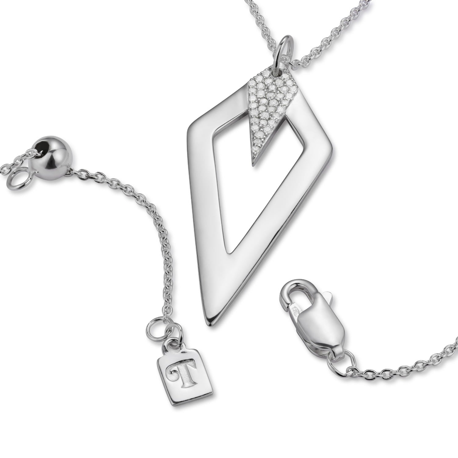 Arrowhead Pendant Necklace - Sterling Silver