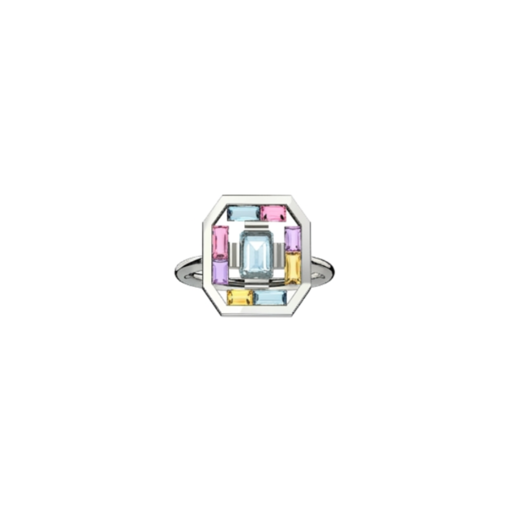 ART DECO AURA RING