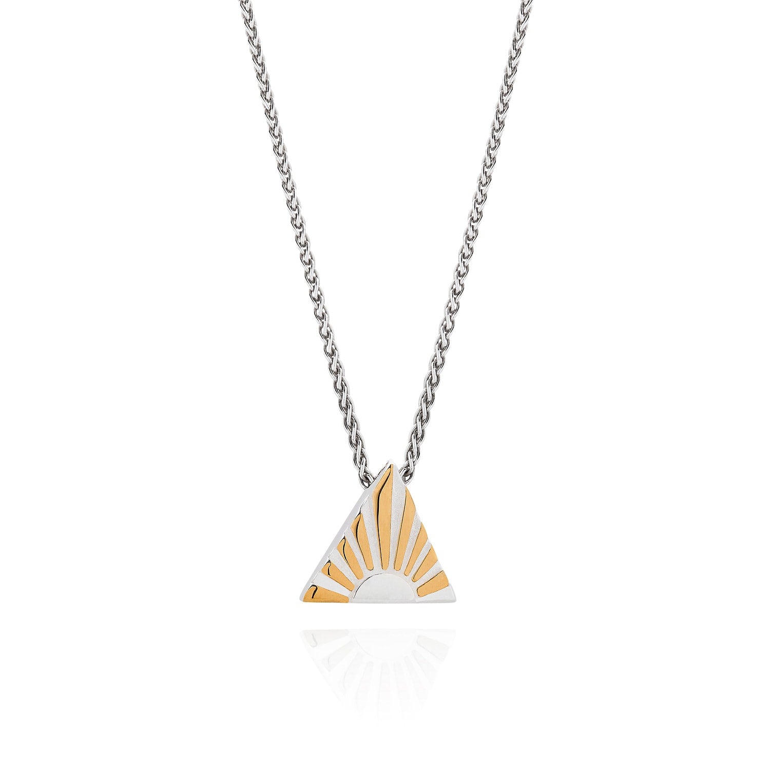 Art Deco Initial Silver Necklace