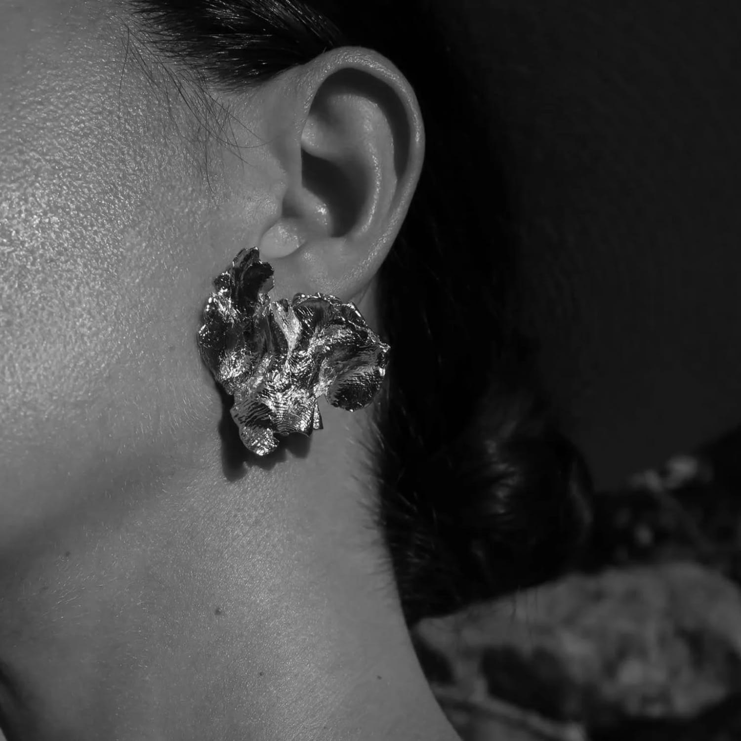 Artemis Goddess Earrings Silver