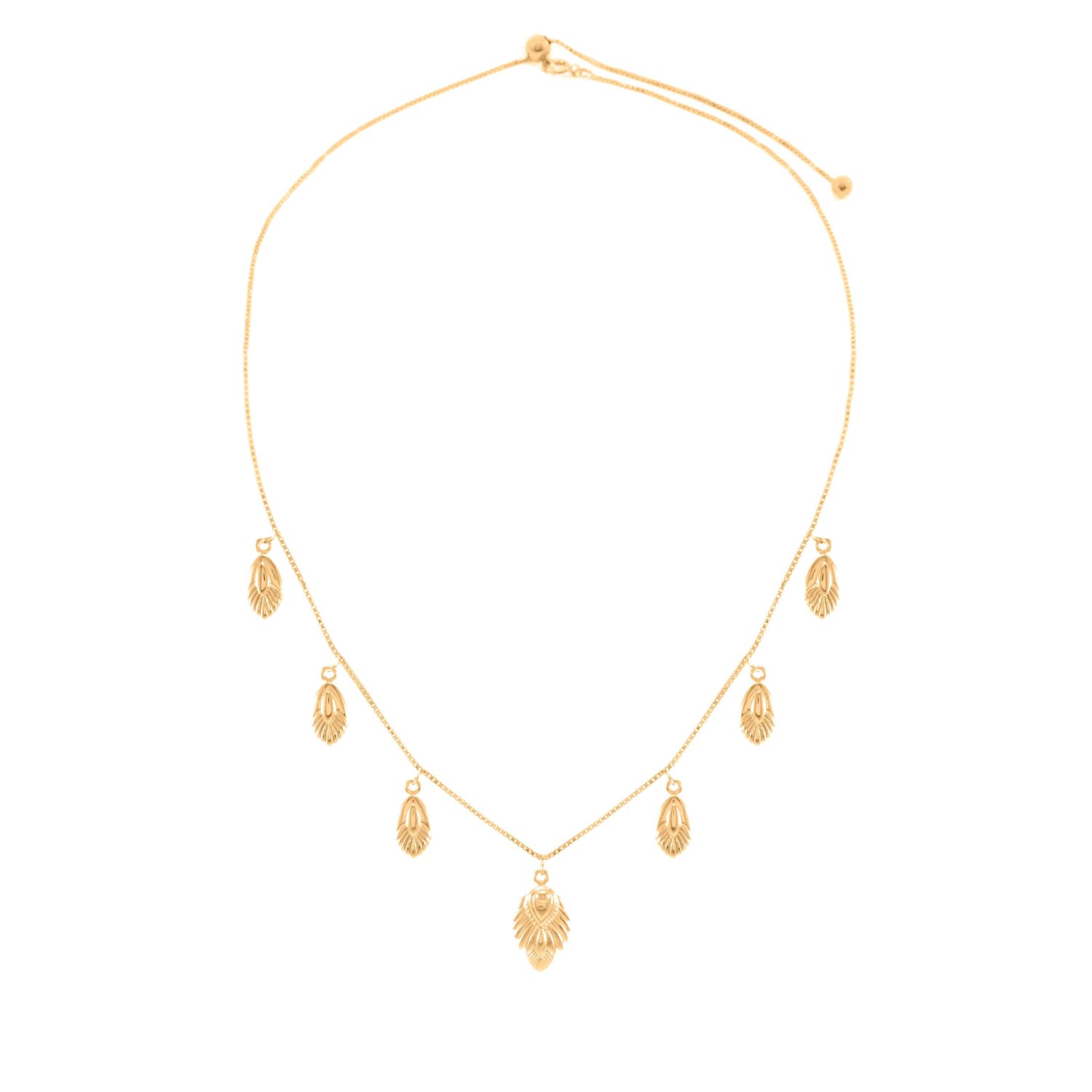 Artemis Slider Choker Necklace, Gold Over Sterling Silver