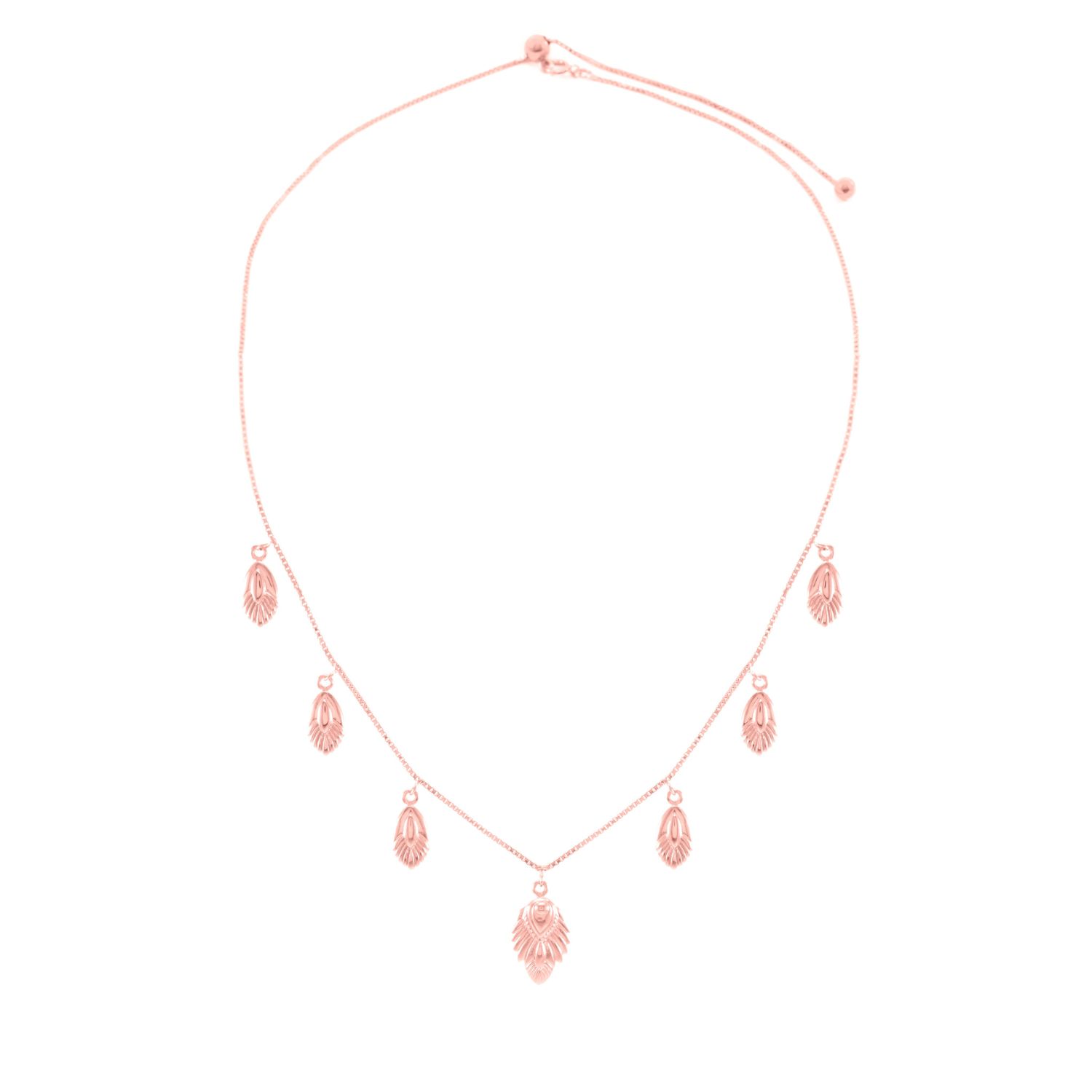 Artemis Slider Choker Necklace, Rose Gold