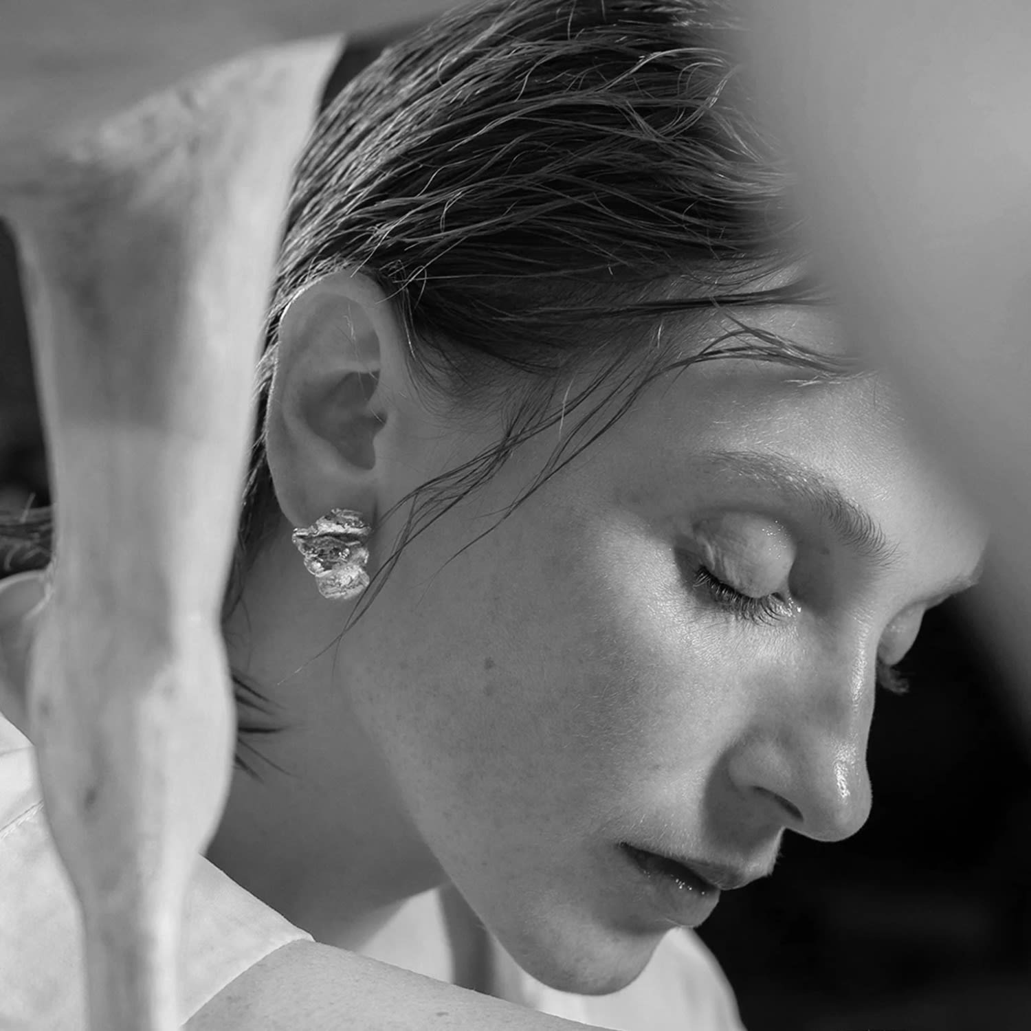 Artemis Wave Earrings Silver