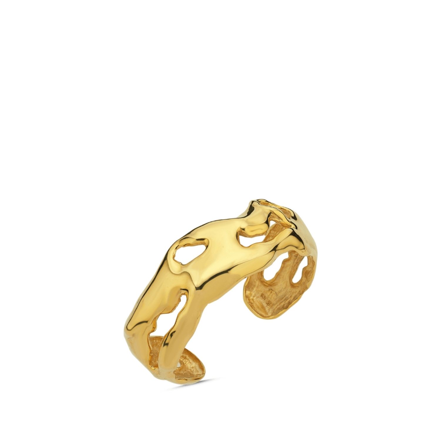 Aruna Thick Cuff Bracelet Gold