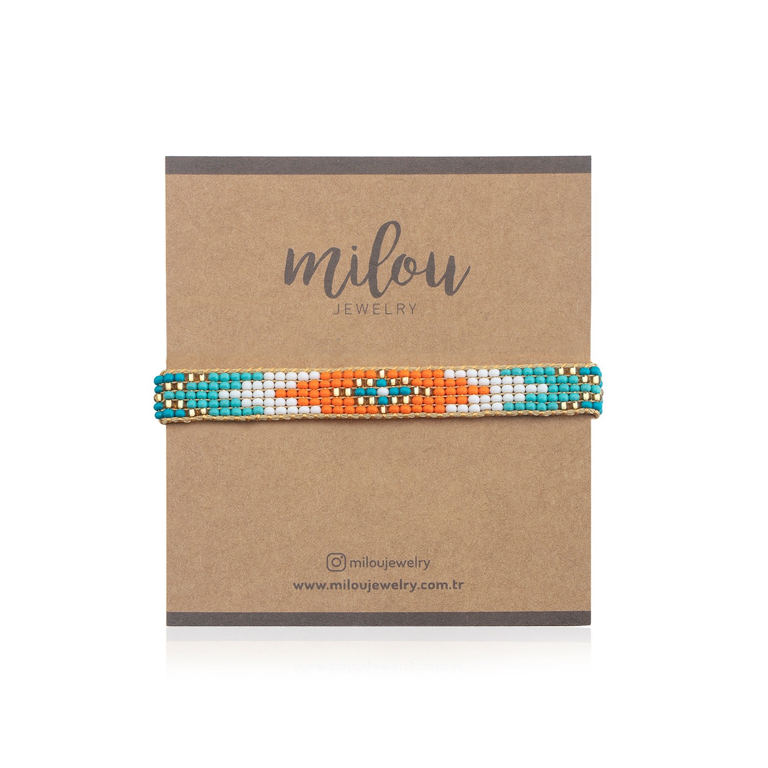 Ashley Beaded Bracelet - Yellow & Orange