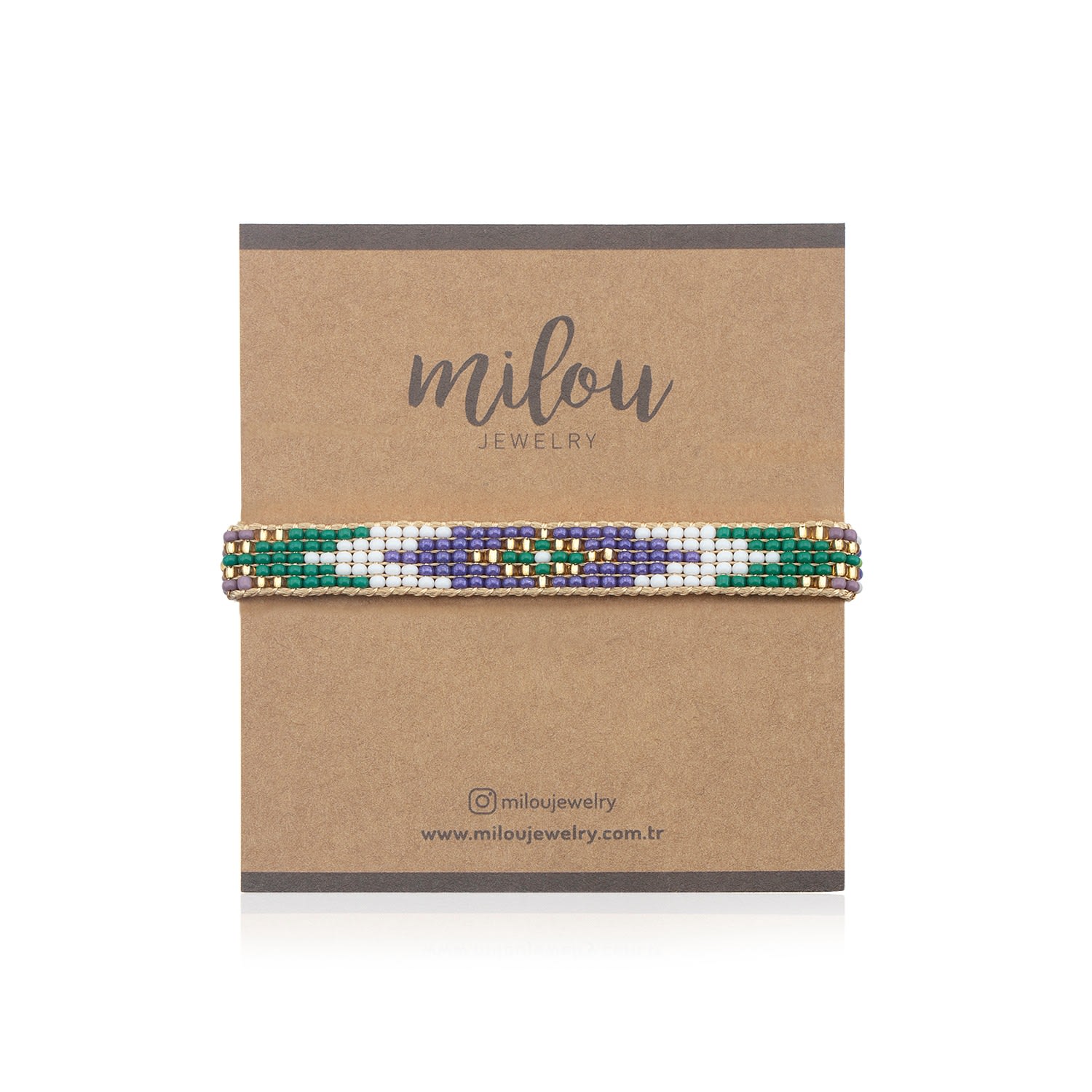 Ashley Beaded Bracelet - Pink & Purple