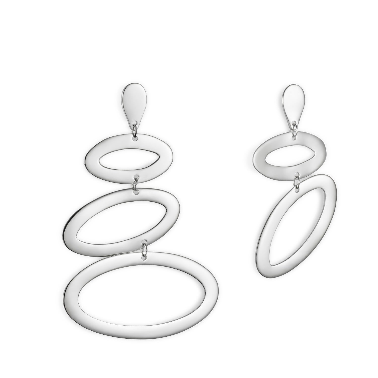 Asymmetric Ellipses- Silver