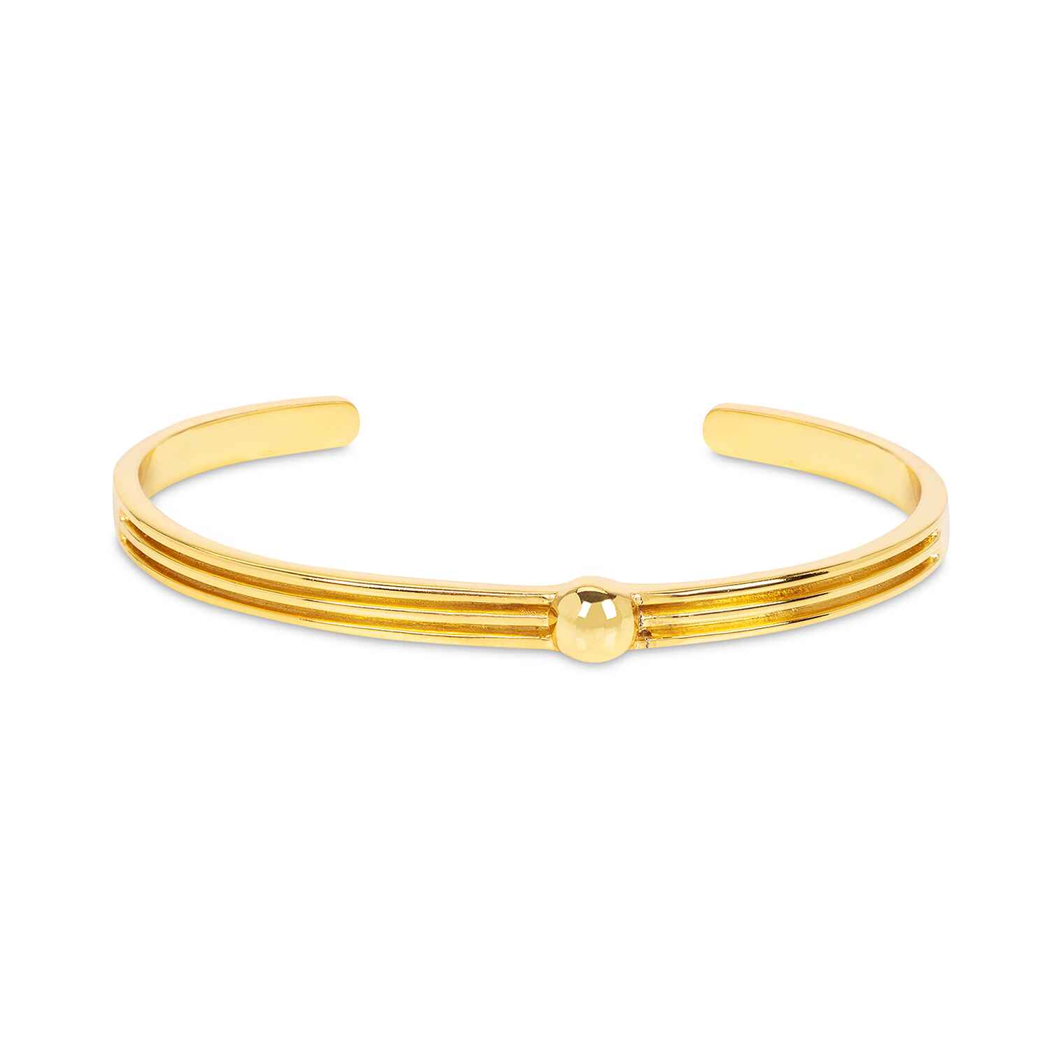 Athena Open Gold Cuff Bracelet