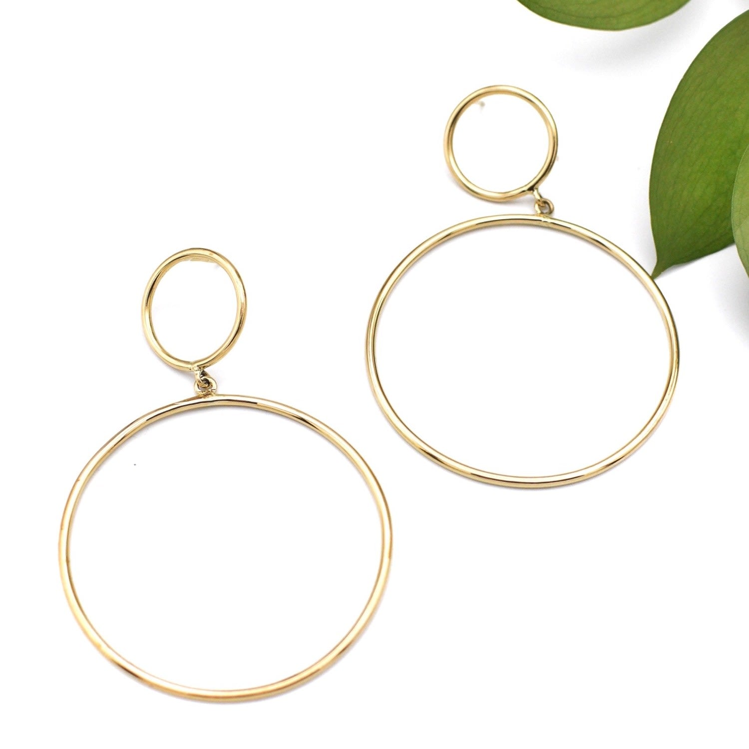 Duo-Circle Earrings