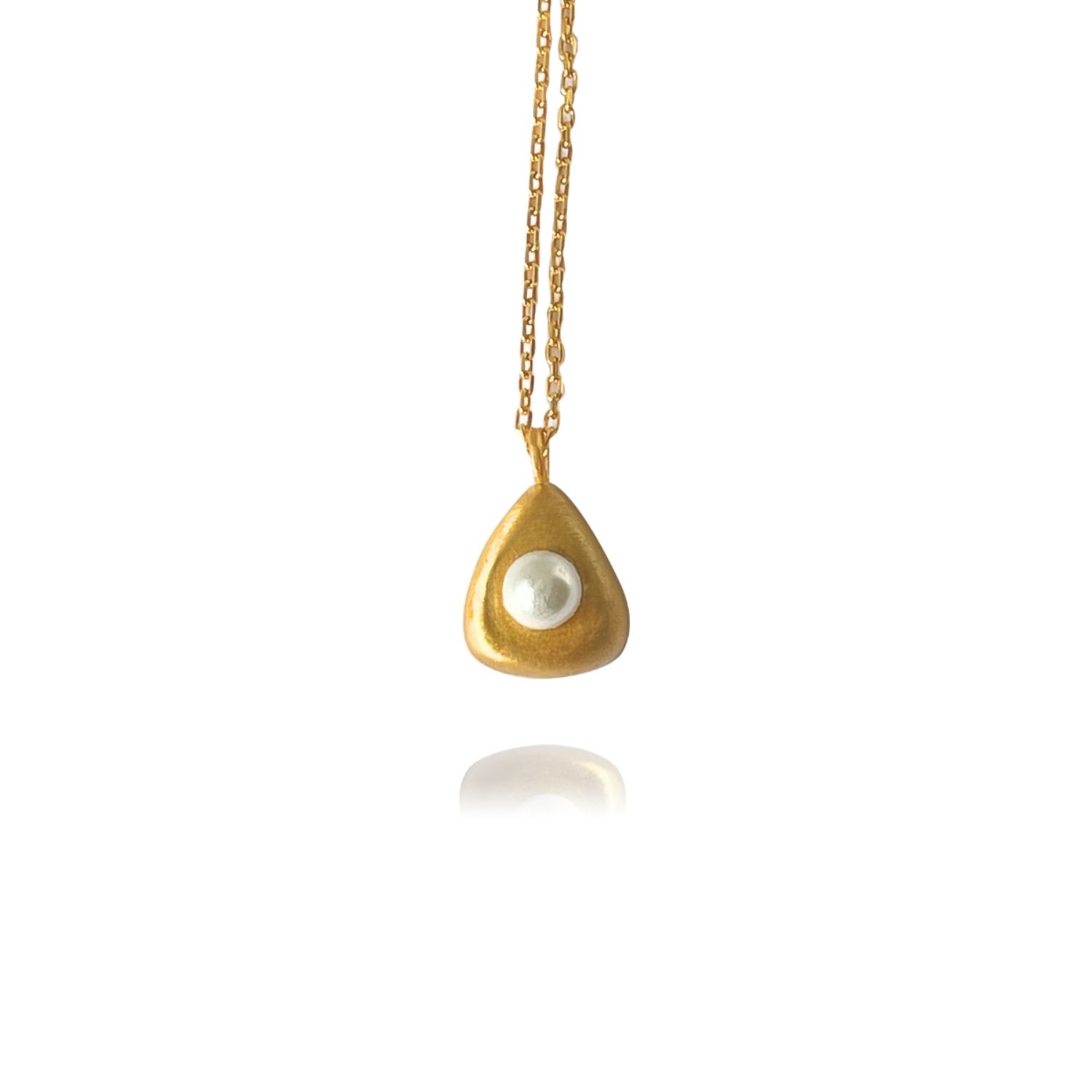 Aura Minimal Pearl Drop Necklace