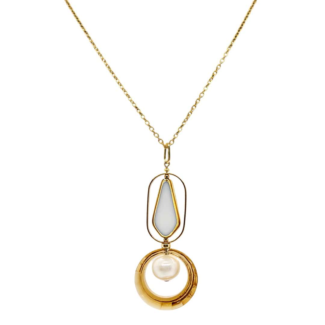 Aura Pearl Chain Necklace