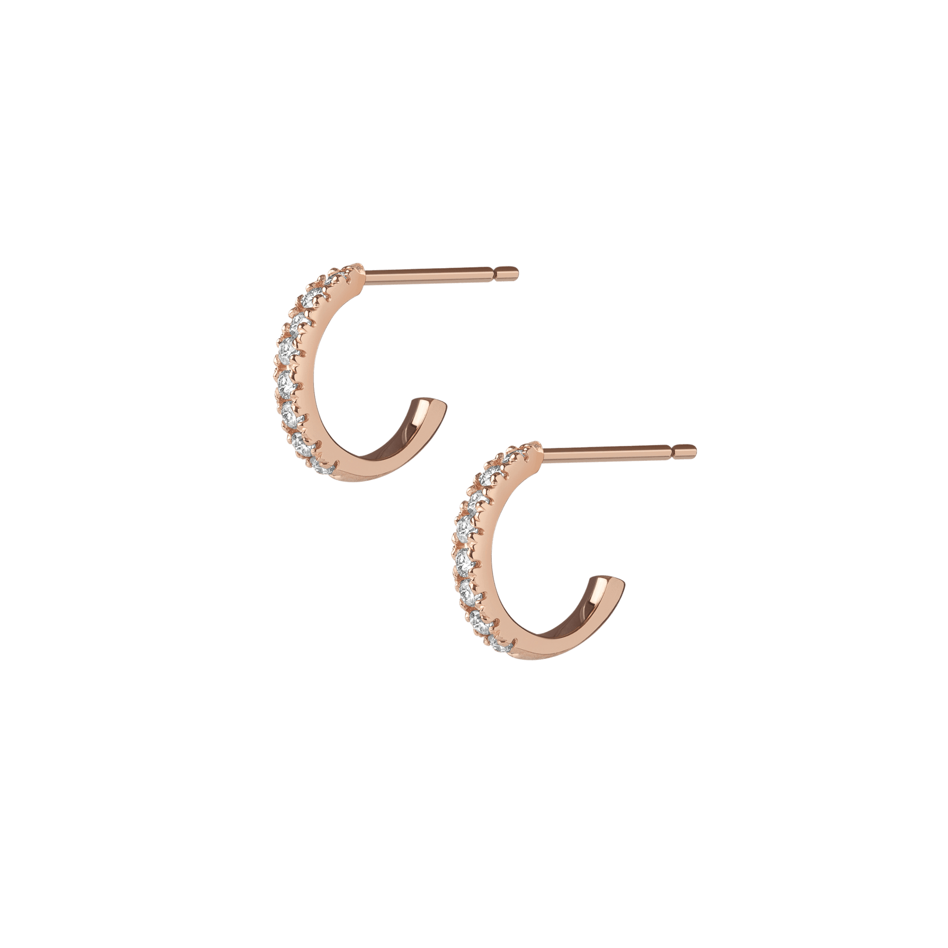 Diamond Huggie Earrings