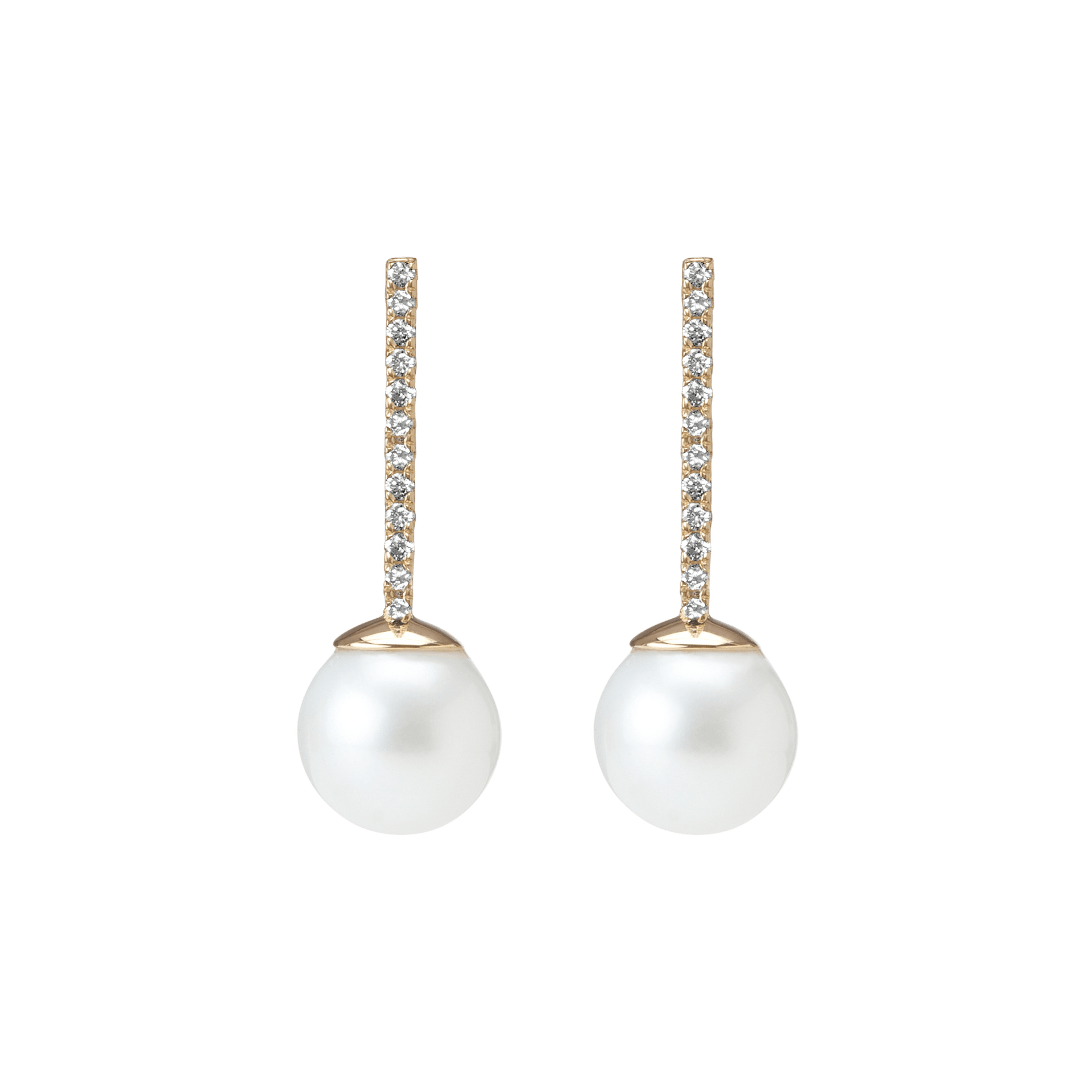 Proud Diamond Pearl Earrings