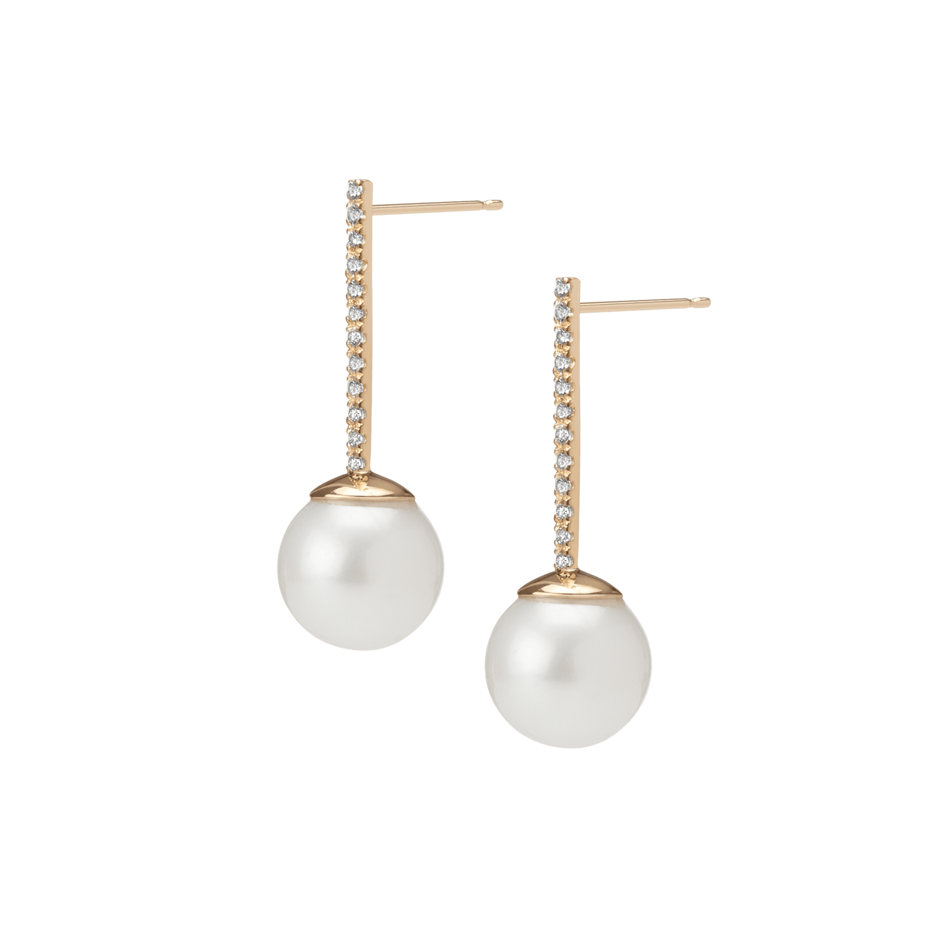 Proud Diamond Pearl Earrings