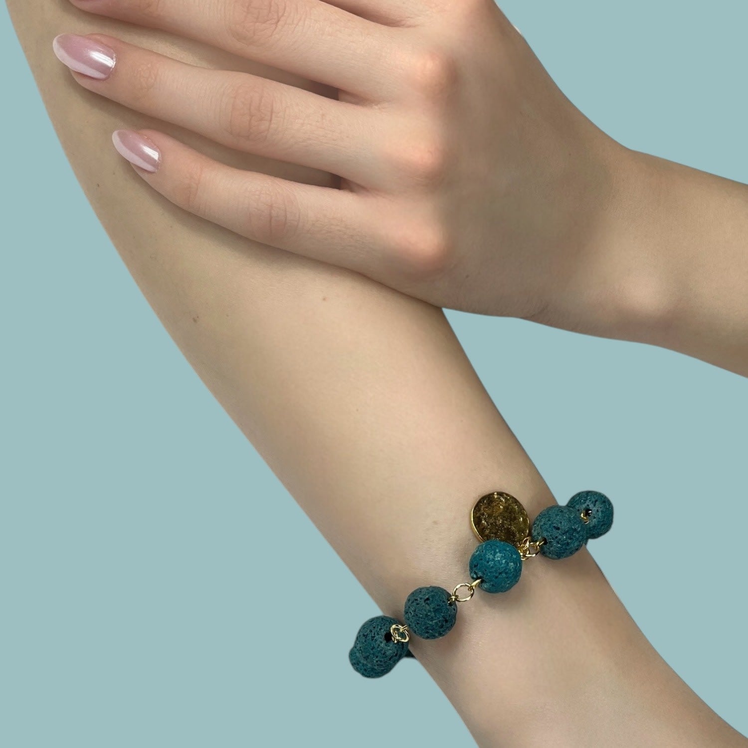 Aurelia Lava Stone Beaded Bracelet