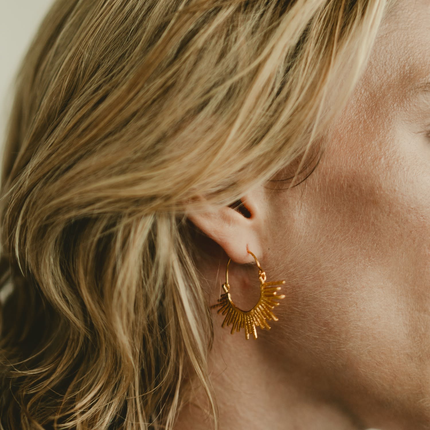 Auric Whisper - Statement Earrings 24K Gold Plated